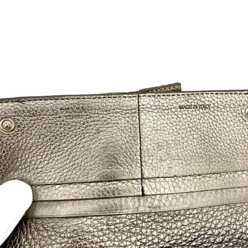 EGA PRADA Logo Jacquard Ribbon Canvas Long Bifold Wallet Beige/7BH0709 - Picture 8 of 8